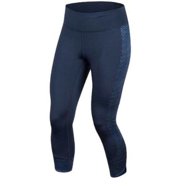 Pearl Izumi Pants - Pearl Izumi For Women Studio Navy Phyllite 3 Quarter Leggings Size XL
